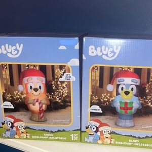 FAST SHIPPING Bluey and Bingo Christmas Inflatables NEW BUNDLE